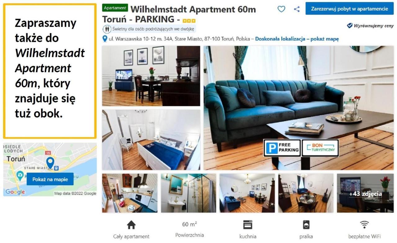 Wilhelmstadt Apartment 90M - Parking Stary Toruń 外观 照片